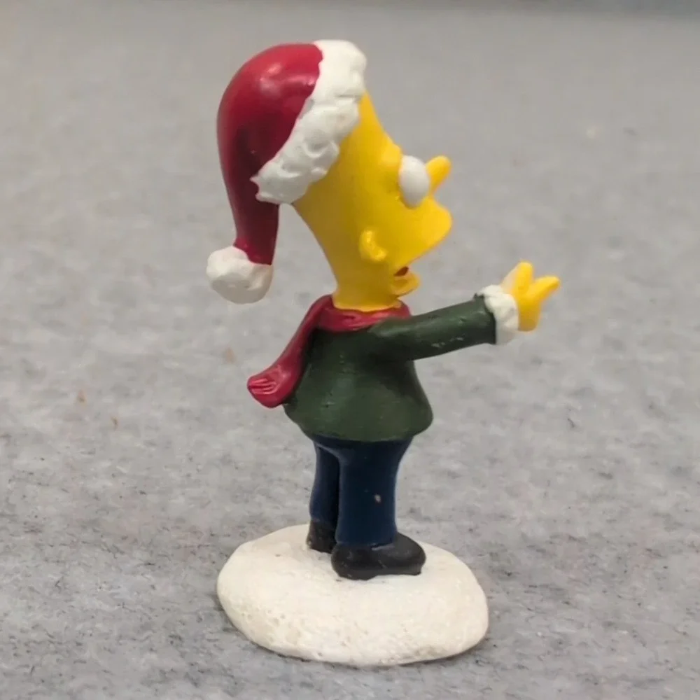 The Simpsons Hawthorne Village Bart Watch Out Homey Figurine 2005 Santa Hat - Picture 2 of 4